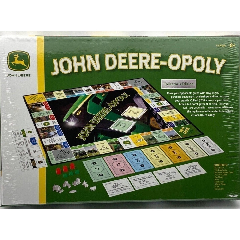 John Deere-Opoly Board Game Limited Collectors Edition New Sealed